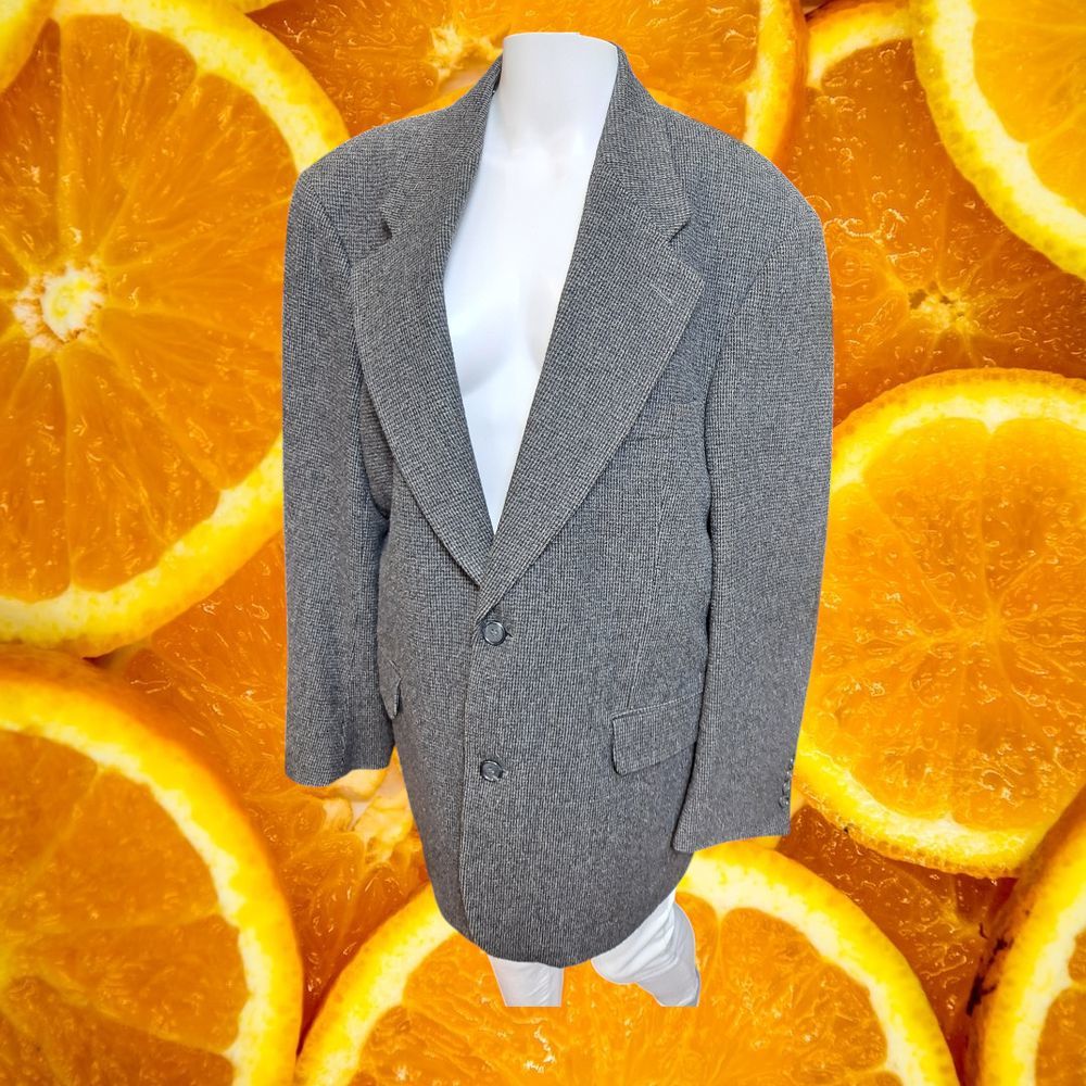 Gianfranco Ruffini Italian Camel‎ Hair Blend Gray Sport Coat Blazer R-40
